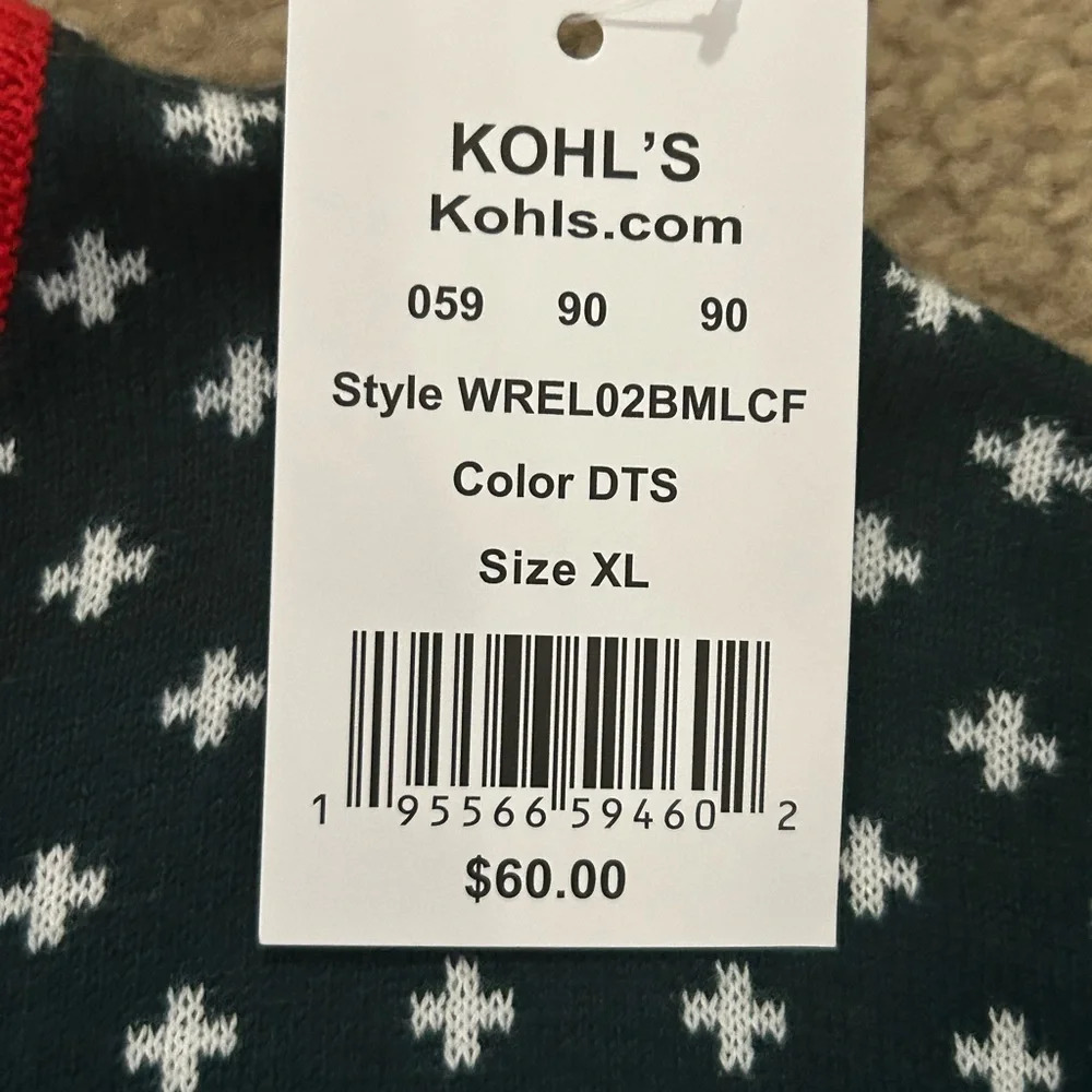 NWT Buddy the Elf Men’s XL Ugly Christmas Sweater - Picture 6 of 8